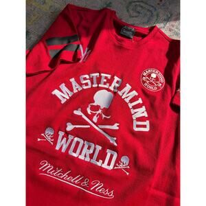 Mitchell & Ness Red Mastermind WORLD Mesh T-Shirt